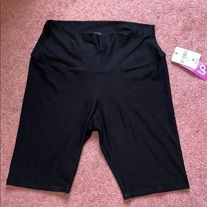 Black Soft Biker Shorts